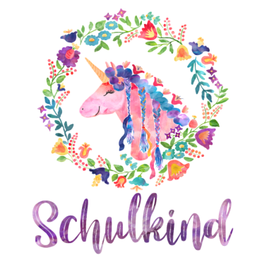 Motiv Einhorn Blumen