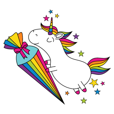 Motiv Einhorn Einschulung Schulkind Schule Zuckertüte