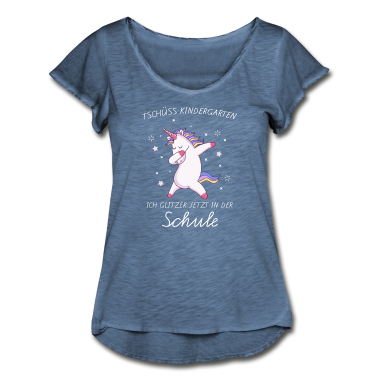 Einhörner T-Shirt - Dabbing Einhorn Geschenk zur Einschulung