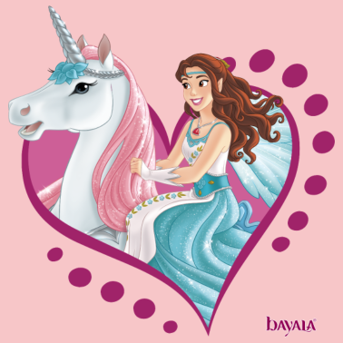 Motiv Schleich bayala Eyela reitet auf Einhorn