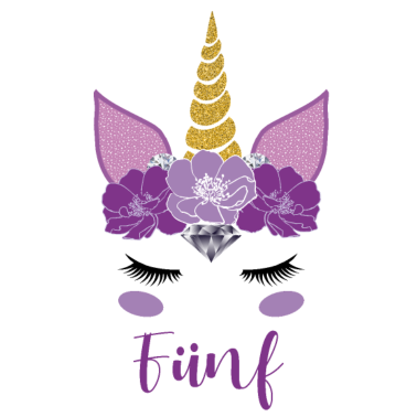 Motiv 5. Geburtstag Mädchen 5 Jahre Geschenk Einhorn