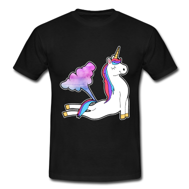 Einhörner T-Shirt - Einhorn Unicorn Pups Furz