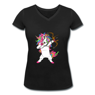 Einhörner T-Shirt - Dabbing Einhorn Bogenschütze Bogenschießen
