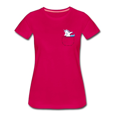Einhörner T-Shirt - Einhorn in der Tasche