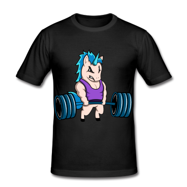 Einhörner T-Shirt - Fitness Einhorn Geschenk Geschenkidee