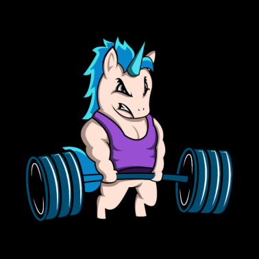 Motiv Fitness Einhorn Geschenk Geschenkidee