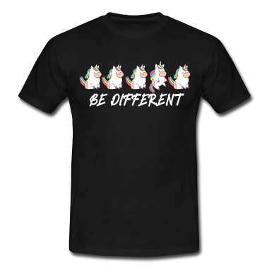 Einhörner T-Shirt - Be Different Einhorn Unicorn Autist Autismus