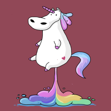 Motiv Pupsendes Einhorn Unicorn fun lustig fantasy