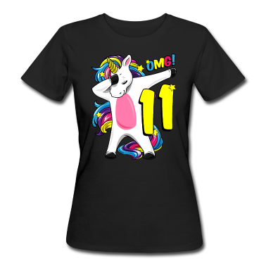 Einhörner T-Shirt - Dabbing Einhorn Geschenk Mädchen 11. Geburtstag