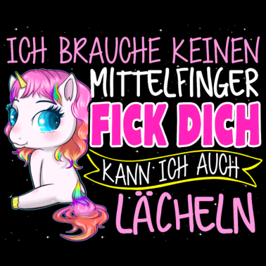 Motiv Einhorn - Lächeln