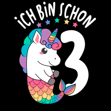 Motiv Ich Bin Schon 3 Jahre Einhorn 3. Geburtstag
