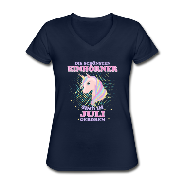 Einhörner T-Shirt - Einhorn Einhörner Juli Geschenk Geburtstag