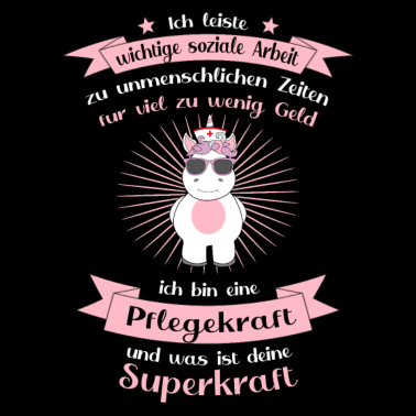 Motiv Altenpflegerin Einhorn Pflegekraft Pflegerin
