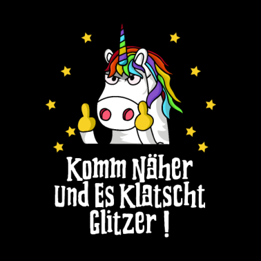 Motiv Fuck You Einhorn Einhörner Mittelfinger Geschenk