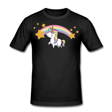 Einhörner T-Shirt - Einhorn Regenbogen