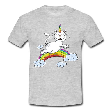 Einhörner T-Shirt - Happy Caticorn Katze - Katze Einhorn Magie Fantasy