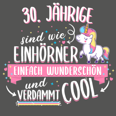 Motiv Geburtstag 30 Geburtstag Einhorn Spruch Party