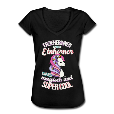 Einhörner T-Shirt - Erzieherin Einhorn Kindergarten Kita