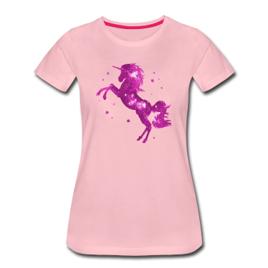 Einhörner T-Shirt - Einhorn Rosa