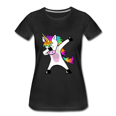 Einhörner T-Shirt - Dabbing Unicorn dabbendes Einhorn Dab Geschenkidee