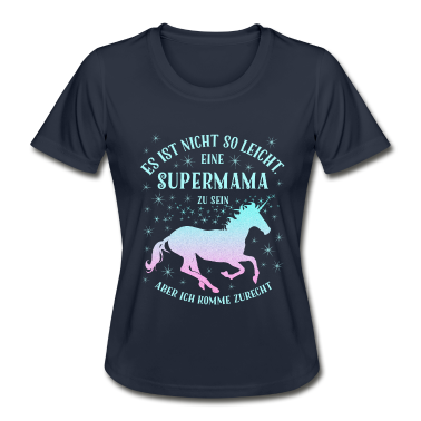 Einhörner T-Shirt - Einhorn Super-Mama