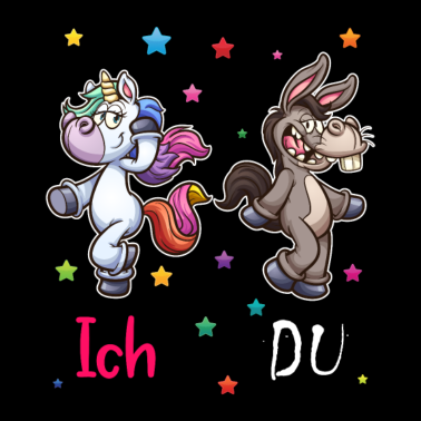 Motiv Ich und Du Einhorn