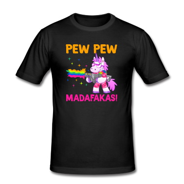 Einhörner T-Shirt - Einhorn Pew Pew Madafakas Weihnachten Xmas