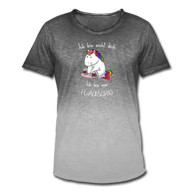 Einhörner T-Shirt - Einhorn Spruch mit Einhorn Ich bin nicht dick