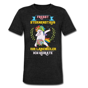 Einhörner T-Shirt - Junggesellenabschied Polterabend JGA Braut Einhorn