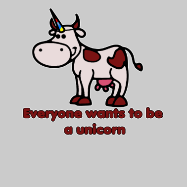 Motiv Kuh Einhorn Geschenk Shirt