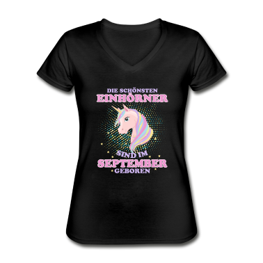 Einhörner T-Shirt - Einhorn Einhörner September Geschenk Geburtstag