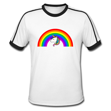 Einhörner T-Shirt - Regenbogen Einhorn