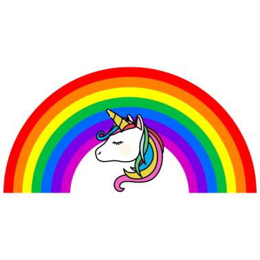 Motiv Regenbogen Einhorn