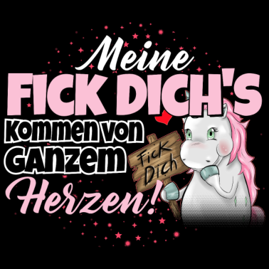 Motiv Einhorn - Fick Dich