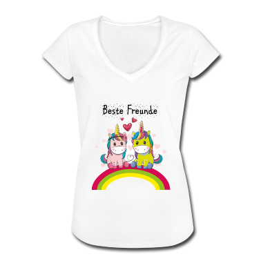 Einhörner T-Shirt - Dabbing Einhorn beste Freunde