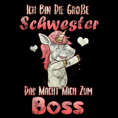 Motiv Ich Bin Große Schwester Einhorn