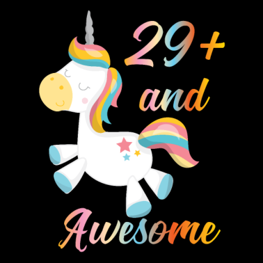 Motiv Einhorn 29+ Geburtstag