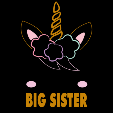 Motiv Big Sister Einhorn