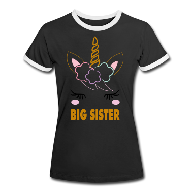 Einhörner T-Shirt - Big Sister Einhorn