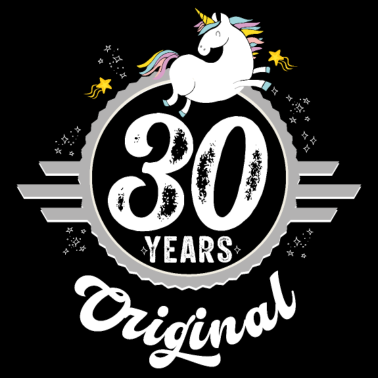 Motiv 30 Geburtstag Retro Vintage Einhorn Geschenk