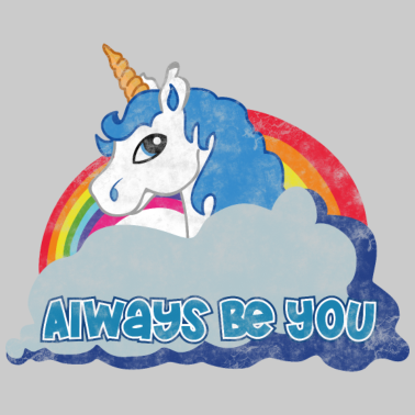 Motiv Always be you (Unicorn) grunge