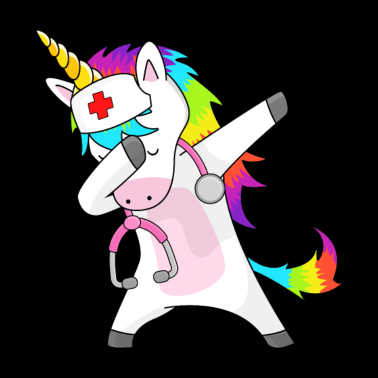 Motiv Dabbing Nurse Unicorn
