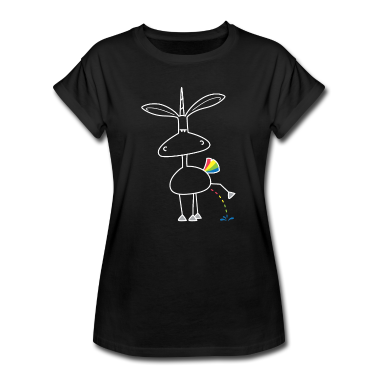 Einhörner T-Shirt - Dru - bunt pinkeln