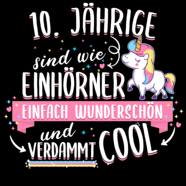 Motiv Geburtstag 10 Geburtstag Einhorn Spruch Party