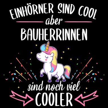 Motiv Bauherrin Bauherr Hausbau Einhorn Spruch Neubau