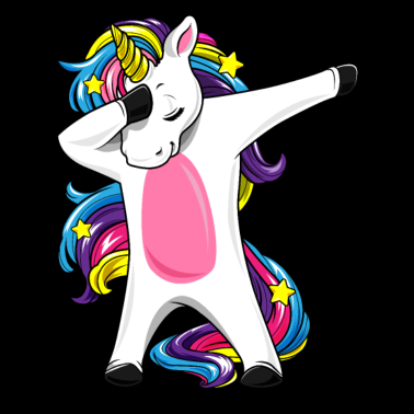 Motiv Dabbing Einhorn Regenbogen Mädchen Geschenk