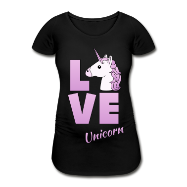 Einhörner T-Shirt - Love Logo Einhorn Unicorn
