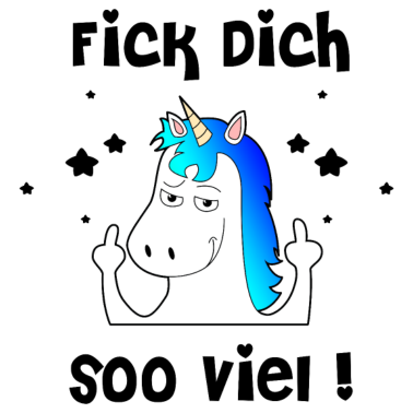 Motiv Einhorn Fick Dich Lustig Geek Provokant Geschenk