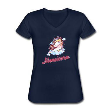Einhörner T-Shirt - MOMICORN lustiges Einhorn Mutter Geschenk Mama