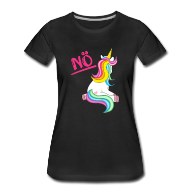 Einhörner T-Shirt - Einhorn Noe Statement klares Nein Geschenk Unicorn